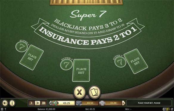 Blackjack Super 7 by Betsoft in the Philippines