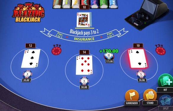 Blazing 7s Blackjack by Bally in Ghana