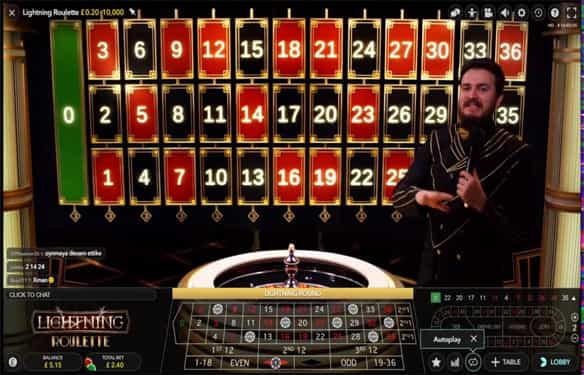 Lightning Roulette by Evolution