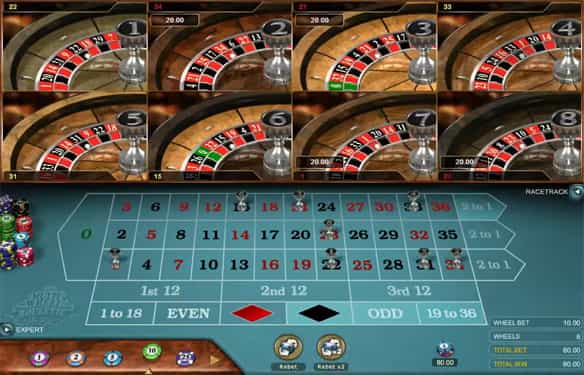 Multi Wheel Roulette by Playtech in New Zealand