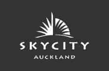 Logo of the SKYCITY Auckland casino, which is located in the centre of Auckland.