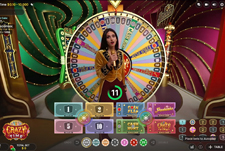 Il live game Crazy Time di Betssonecasinò