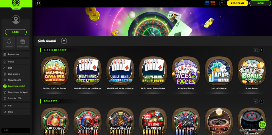 Screenshot di 888casino - miniatura 2