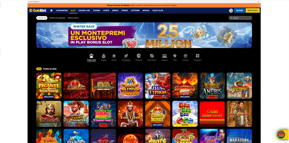 Le slot di GoldBet