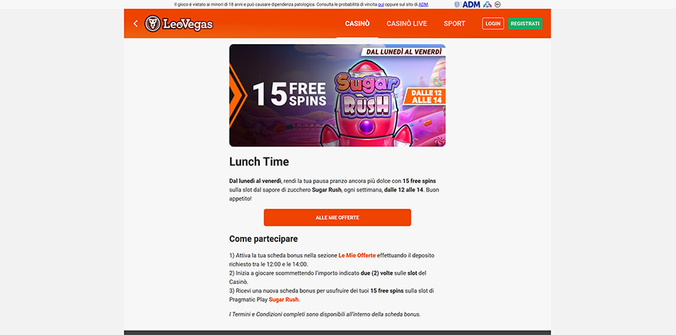 La promo per iscritti più innovativa di LeoVegas