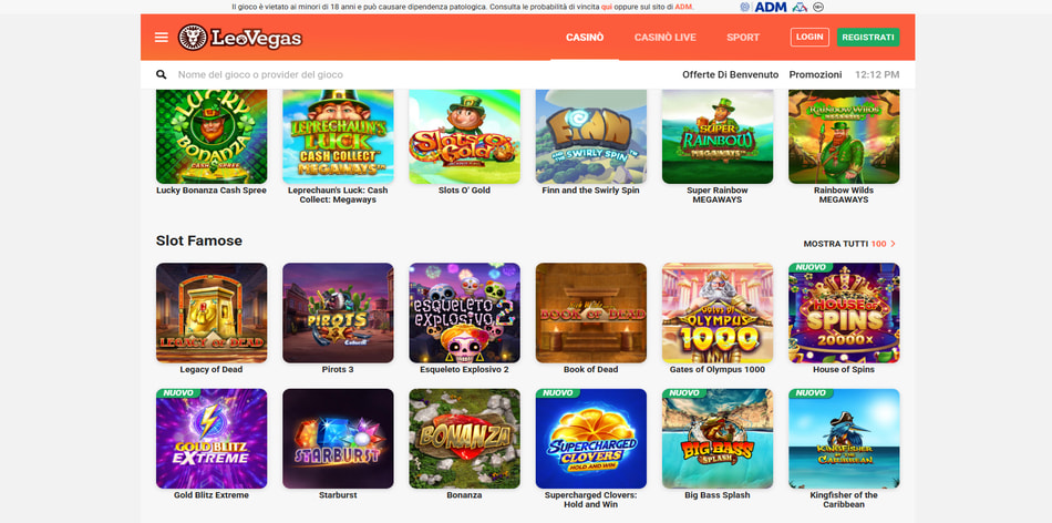 Screenshot di LeoVegas - miniatura 2