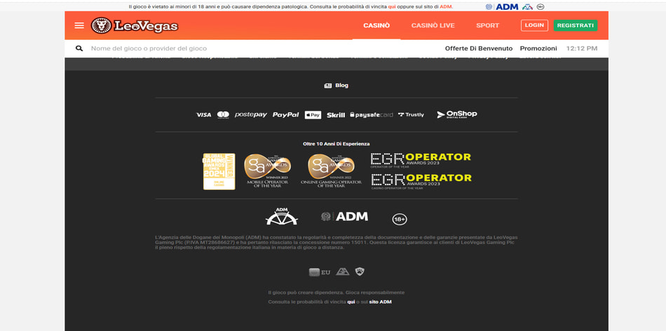 Screenshot di LeoVegas - miniatura 3