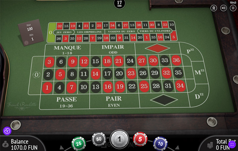 French Roulette di BGaming