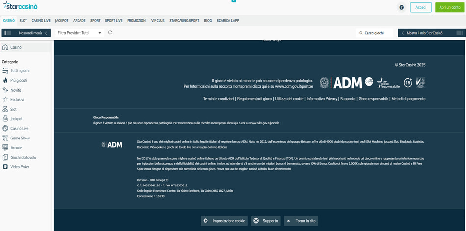 Screenshot di StarCasino - miniatura 3