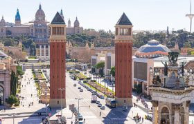 Panorama sulla città di Barcellona