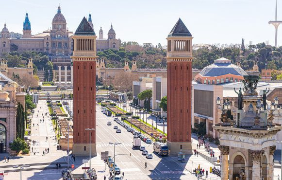 Panorama sulla città di Barcellona
