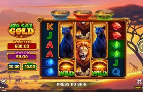 Screenshot della nuova slot Big Cat Gold di Blueprint Gaming