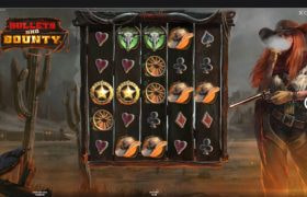 Screenshot dalla nuova slot Bullets and Bounty di Hacksaw Gaming