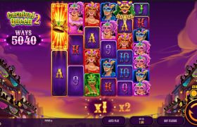 Screenshot della nuova slot Carnival Queen 2 di Thunderkick