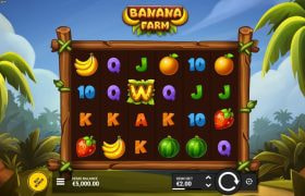 Screenshot della nuova slot Banana Farm di Backseat Gaming