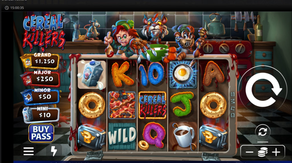 Screenshot della nuova slot Cereal Killers di Light & Wonder