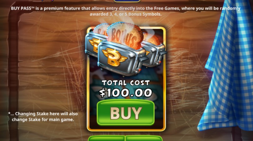 Screenshot della funzione buy pass su Cereal Killers di Light & Wonder