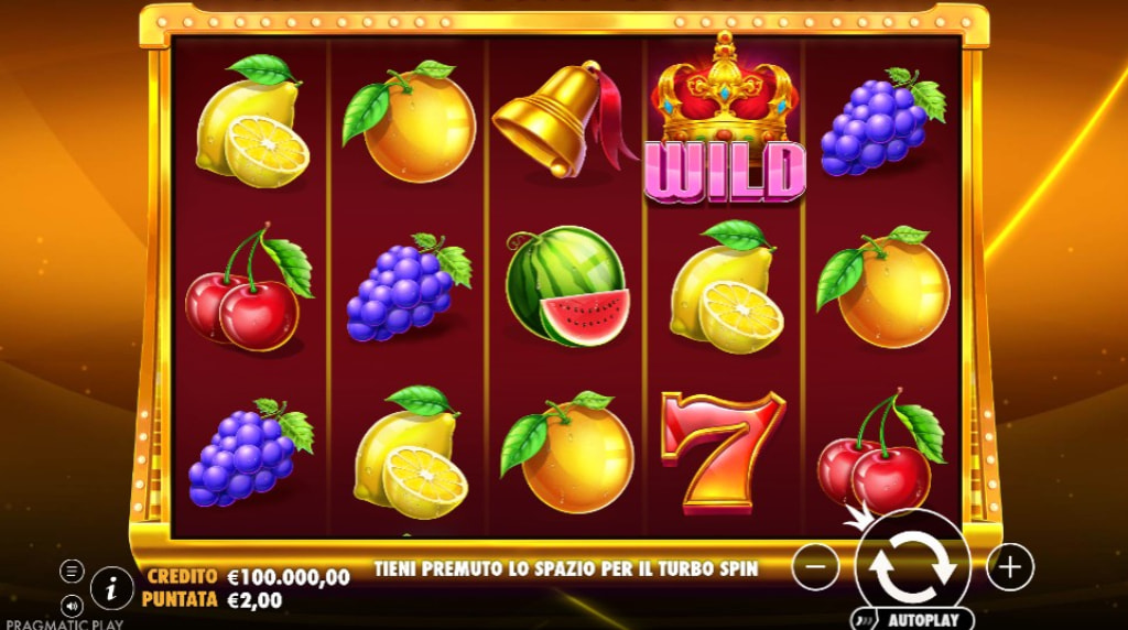 Screenshot della nuova slot Fruit Party Oranje Jackpot di Pragmatic Play
