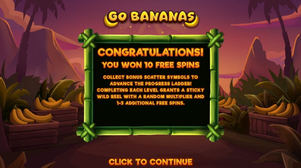 Screenshot della funzionalità Go Bananas su Banana Farm di Backseat Gaming