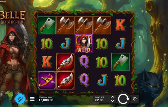Screenshot della nuova slot Belle the Blade Hunter di Bullshark Games