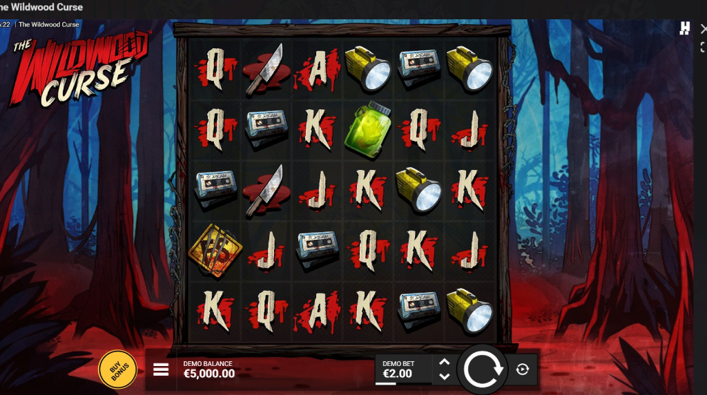 Screenshot della nuova slot The Wildwood Curse di Hacksaw Gaming