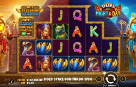Screenshot della nuova slot Duel of Night & Day di Pragmatic Play
