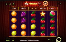 Screenshot della nuova slot 40 Finest XXL Flaming Link di Gamomat