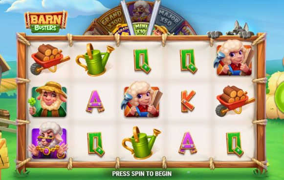 Screenshot della nuova slot Barn Busters di Play’n GO