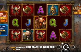 Screenshot della nuova slot Knights vs Barbarians di Pragmatic Play