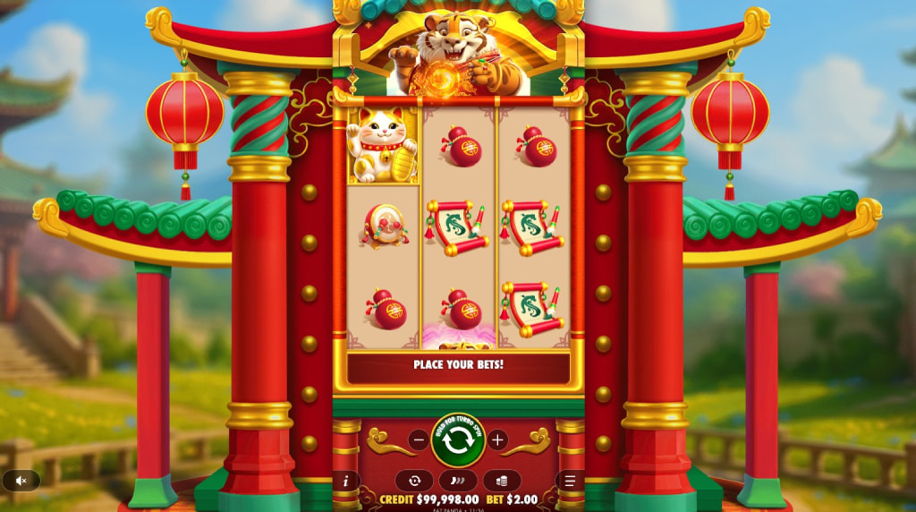 Screenshot della nuova slot Lucky Tiger Gold