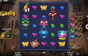 Screenshot della nuova slot Robbits di Quickspin