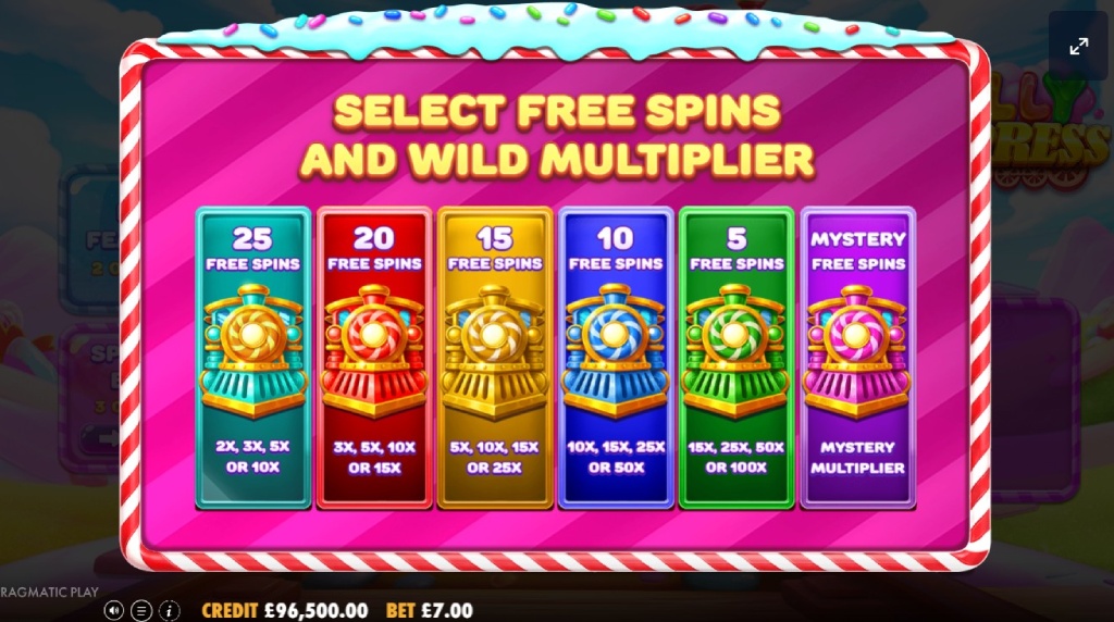 Screenshot della funzione super free spins su Jelly Express