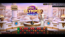 Screenshot di Gates of Olympus Roulette Live di Pragmatic Play