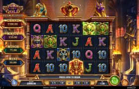 Screenshot della nuova slot Tomb of Gold Reimagined di Play’n GO