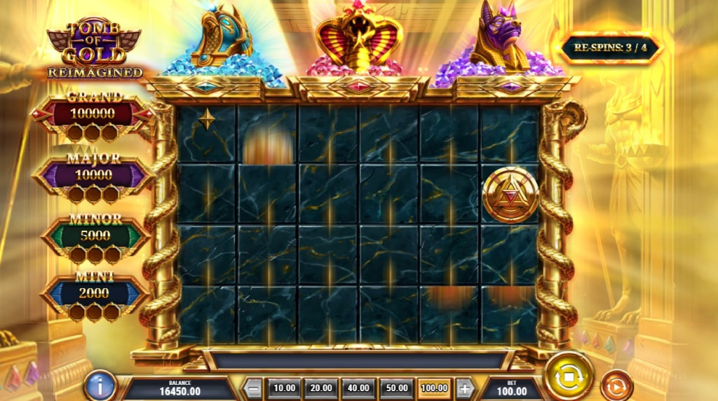 Funzione Bonus of Anubis attivata su Tomb of Gold Reimagined