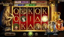 Screenshot della nuova slot Divine Fortune Gold di NetEnt