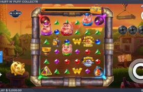 Screenshot della nuova slot Huff N’ Puff CollectR di ELK Studios