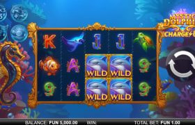 Screenshot della nuova slot Mystic Dolphin Charge Up di ReelPlay