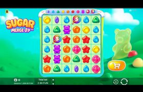 Screenshot della nuova slot Sugar Merge Up di BGaming