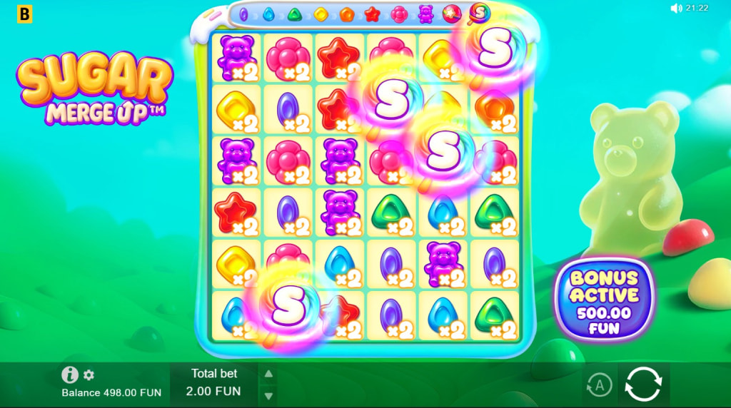 Funzione Sugar Euphoria attivata su Sugar Merge Up