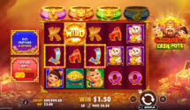 Screenshot della nuova slot Caishen’s Cash Pot di Pragmatic Play