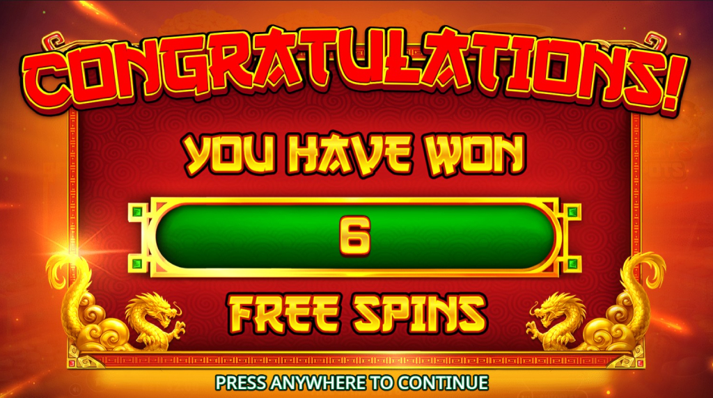 Screenshot della funzione Super Free Spins su Caishen’s Cash Pots