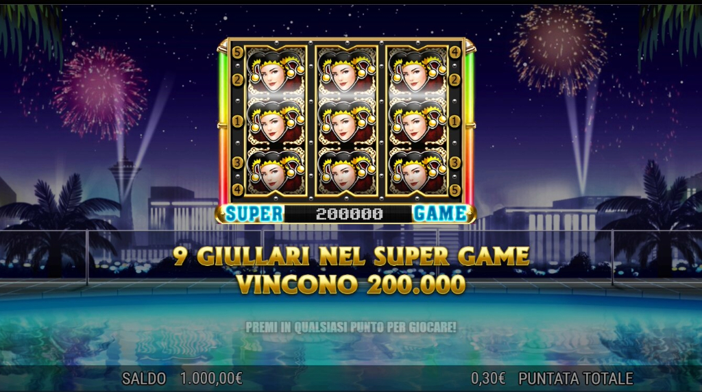 Screenshot delle funzioni di gioco di Jackpot Jester 200.000 di Light & Wonder