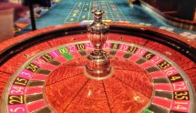 Roulette europea sul tavolo di un casinò