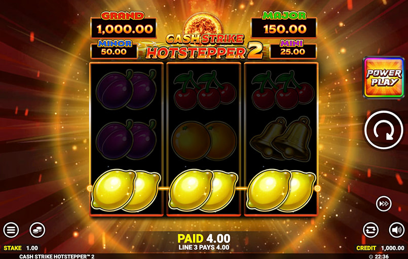 Screenshot van de Cash Strike feature