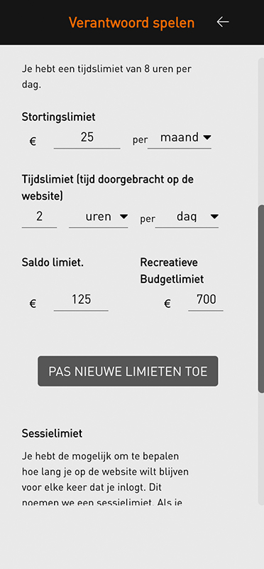 Tools bij een casino voor budgetbeheer