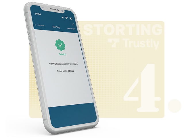 Trustly stortingsbevestigingspagina