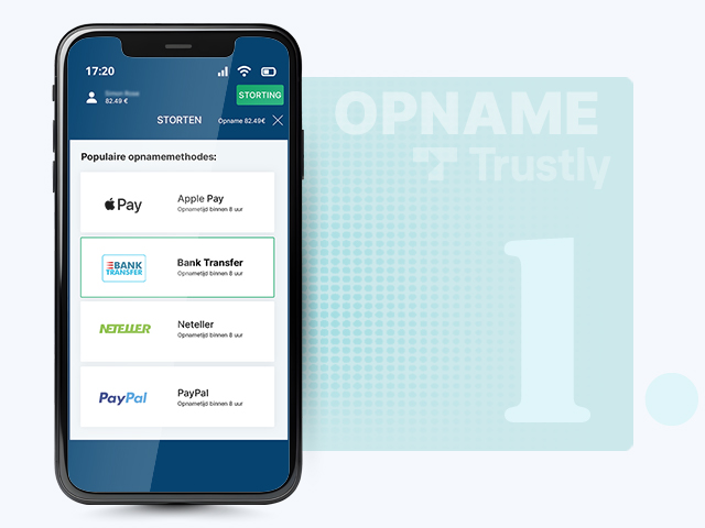 opname-opties bij casino kassier