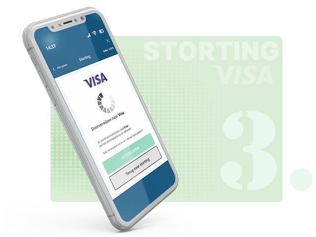 Doorgestuurd naar de Visa Pagina