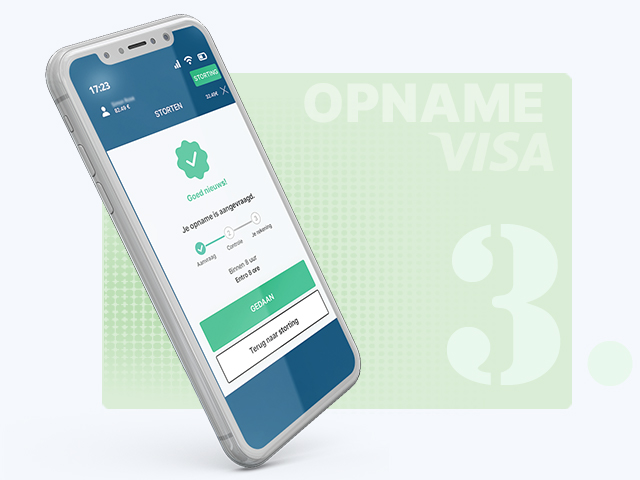 Geautoriseerde opname bevestigd en verzonden via bankoverschrijving
